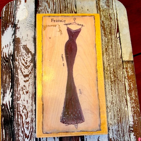 Stamps Happen, Inc. Art France Stamper Vogue Silhouette Dress On